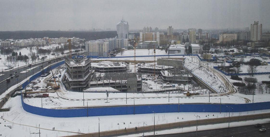 Gazprom tower construction in Minsk frozen over foundation defects - reports