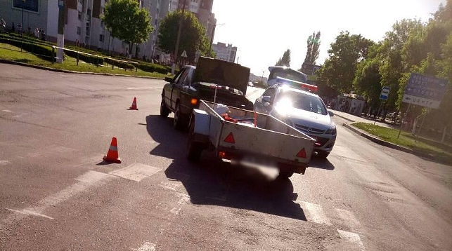 В Пинске бесправник сбил на переходе двухлетнюю девочку