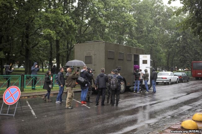 Массовый хапун в центре Минска на День независимости