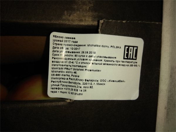 Польские яблоки из Беларуси в России давят и травят хлоркой Польские яблоки из Беларуси в России давят и травят хлоркой