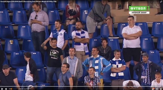 Посмотрите, что делали в конце защитники минского "Динамо"