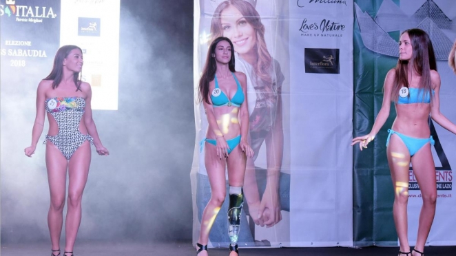 Красавица с одной ногой стала финалисткой "Мисс Италия"
