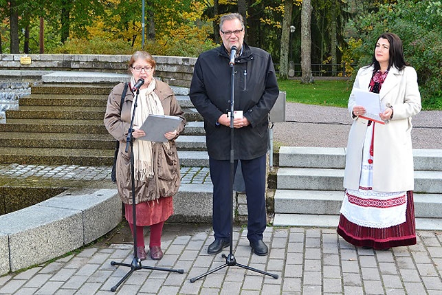 Мемориальный знак Янке Купале открыли в финском городе Иматра Мемориальный знак Янке Купале открыли в финском городе Иматра