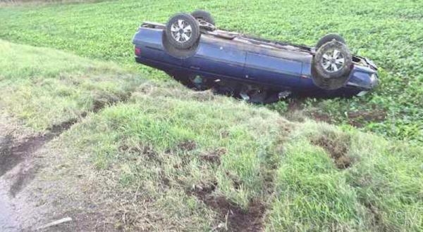В Крупском районе милиционер перевернулся на машине во время погони