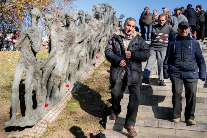 В Минске прошла акция в память о жертвах еврейского гетто