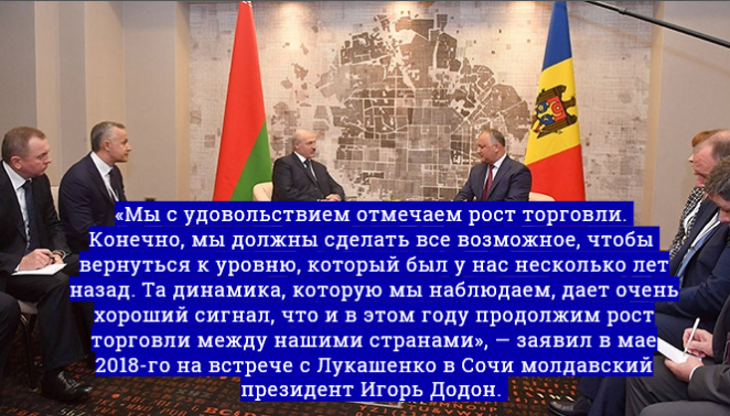 Лукашенко сделал странное заявление по торговле с Молдовой