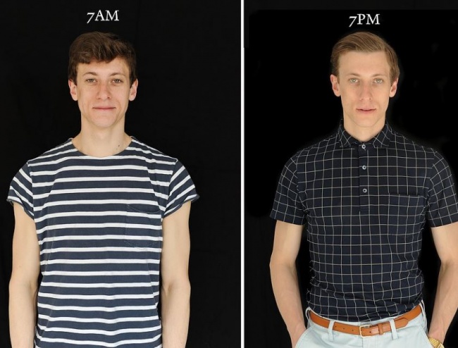 "7 утра - 7 вечера": как по-разному выглядит человек "7 утра - 7 вечера": как по-разному выглядит человек