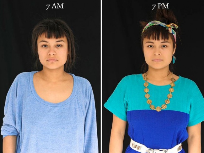 "7 утра - 7 вечера": как по-разному выглядит человек "7 утра - 7 вечера": как по-разному выглядит человек