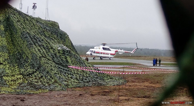 Новый правительственный вертолет сняли под Минском