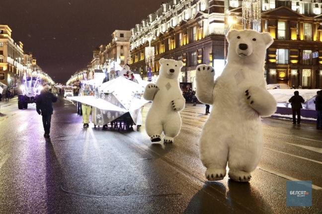 Шествие дедов Морозов в Минске. Смотрите, как это было