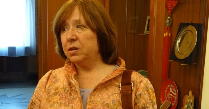 Alexievich: It is sad but our interests have coincided with those of Lukashenka