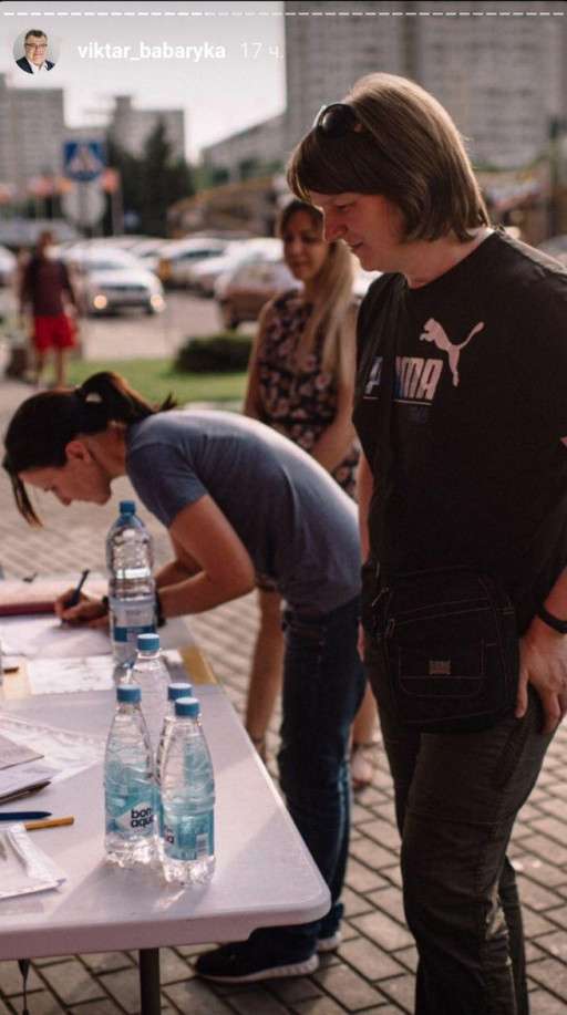 Фотофакт: бронзовая чемпионка Пекина на пикете по сбору подписей. И не за Лукашенко