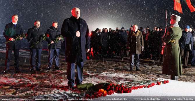 Lukashenko At Khatyn: “To All Of You, Lost And Intoxicated, I Say: ‘Come And See!'”