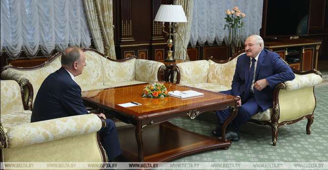 Lukashenko, Patrushev discuss cooperation in security, defense sector