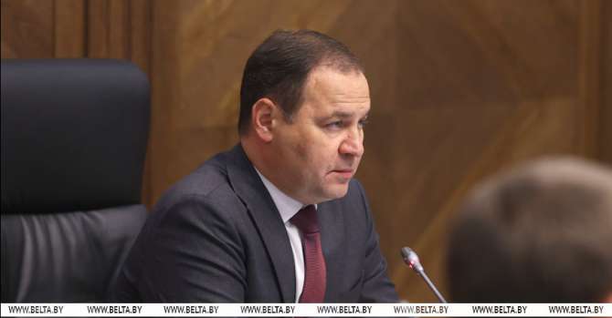 Belarus prime minister sums up results of social, economic development in H1 2021