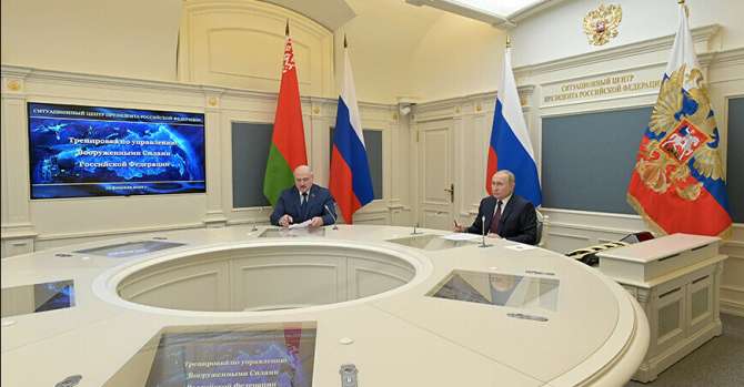 Лукашенко и Путина понаблюдали за запуском гиперзвуковых ракет