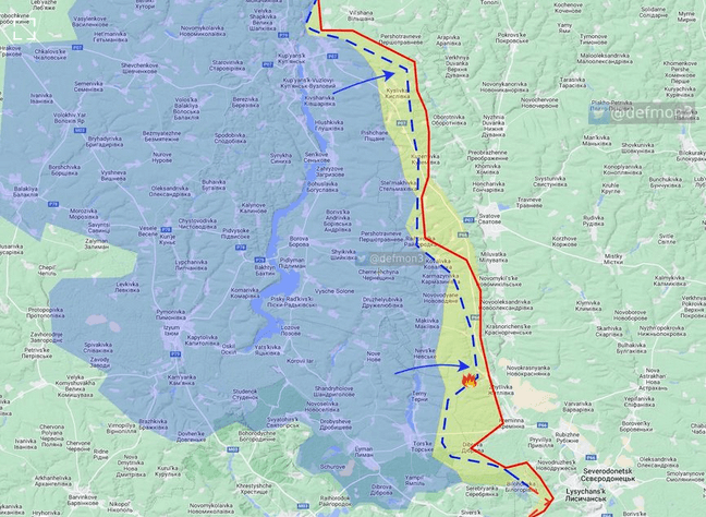 ВСУ охватывают с флангов войска РФ в районе Сватова