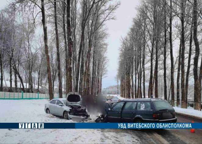 В Витебском районе девушка на VW решилась на обгон и устроила лобовую аварию
