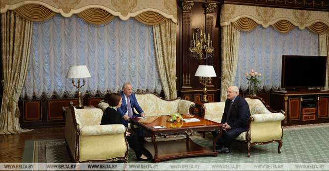 Lukashenko meets with Russia's Central Bank governor