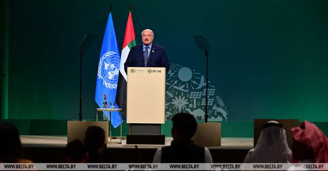 Lukashenko slams conflicts, wars at climate change summit in Dubai