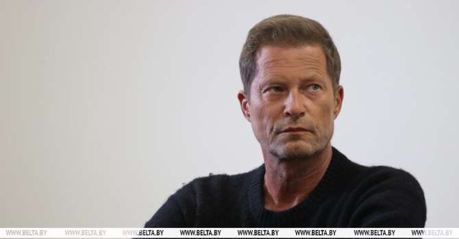 Til Schweiger speaks about his first visit to Belarus in press conference