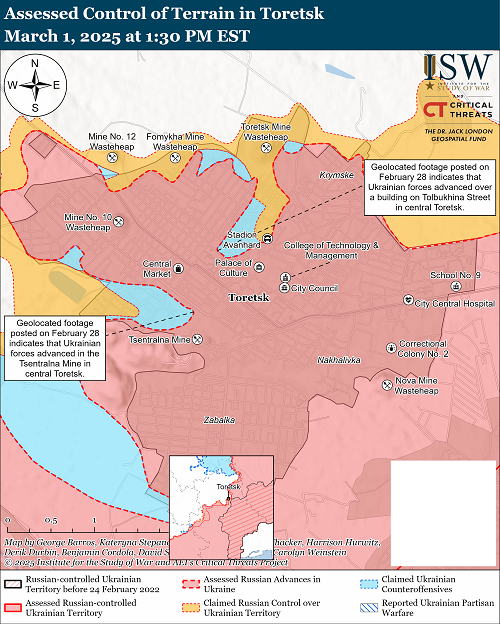 ВСУ прорвались в центр Торецка, окружая российскую группировку