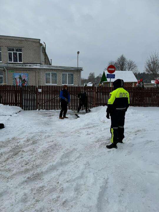В Гродно и области силовики заставили убирать снег арестантов и «тунеядцев»