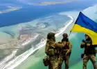 Над Кинбурнской косой установлен украинский флаг